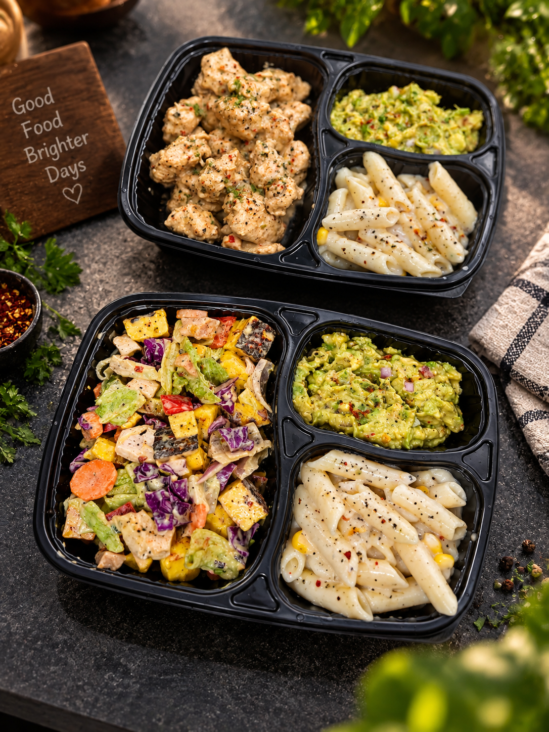 Healthy food plate